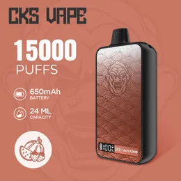 EU Jam King sigarette elettroniche disposable vape 15000 24ml Pod E-juice Screen Display 12 Flavors 2% 3% 5% Nic Mesh Coil Rechargeable 650mAh Battery Puff 12000