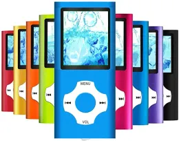 Players MP3 Player Mini Sport Music Player med 16 GB TF -kort 1,8 tum skärm FM Radio Ebook HiFi Portable Walkman MP 3 MP4 Player