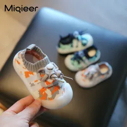 Outdoor Baby Socks Shoes Toddler First Walkers Soft Sole Anti Skid Girls Boys Children SlipOn Flying Woven Breathable Casual Sneakers