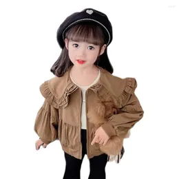 Jackets Coat For Girl Solid Color Girls Coats Spring Autumn Kids Casual Style Clothing