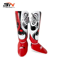 BN Sparring Martial Arts MMA Boxing Shin Guards Muay Thai Kickboxing Leg Protector Pad Protection Legging Training Equipment DEO 240226