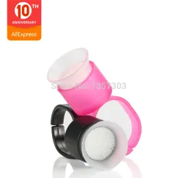 Blade 50/100 Pcs Tattoo Supply Ring Cups Tools Microblading Pigment Holder Permanent Makeup Disposable Tattoo Ink Cups with Sponge