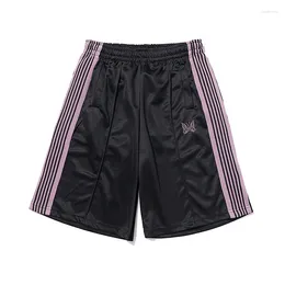 Men's Shorts Needle High Street Fashion Brand Black And White Short Legs Butterfly Logo Striped Breeches For Men Women