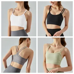 Latest Fashion Hot-selling Sports Bra for Women, Medium-High Support Criss-Cross Back Strappy Padded Yoga Bra Supportive Workout Tops