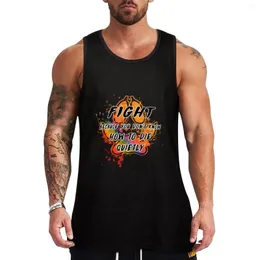 Mäns tank tops slåss för att du inte vet hur man dör tyst (regnbåge) toppkroppsbyggande t-shirt bomull