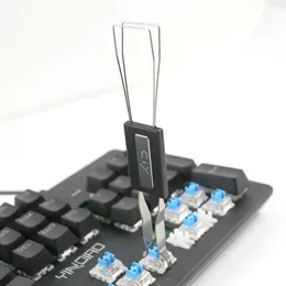 Comunicazioni Computer Ufficio Mouse Tastiere Accessori Estrattore per albero chiave in filo di acciaio Dispositivo di rimozione del cappuccio della tastiera meccanica