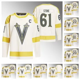 9 Jack Eichel Mark Stone Knights Hockey Jerseys 2024 Winter Classic Jonathan Marchessault Paul Cotter Keegan Kolesar William Carrier Logan Thompson