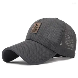 Ball Caps Sommer Mesh Baseball Snapback Hüte Cool Quick-dry Outdoor Hip Hop Weibliche Casual Sonnenhut Lange Krempe dad Trucker