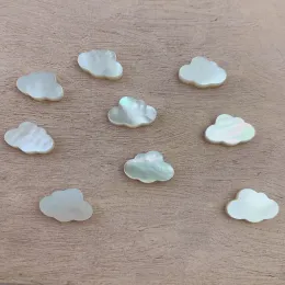 ナイフ50pcs/lot 6.8*11mm Naturel Mother of Pearl Shell Cloud Beads for DIYブレスレット