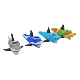 New Shark Silicone Pipes Portable Hand Pipe With Glass Bowl Hookah Bong Smoking Spoon Pipe Accessories Shisha ZZ