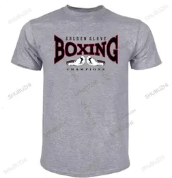 Tshirt Boxer Golden Glove Champions T Shirt Boxe Fight Maglietta Maglia Uomo Man Gloves Mens Summer Oneck Teeshirts Casure7715442