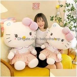 Plush dockor Cartoon Cat P Toy Doll Childrens Girls Birthday Present Drop Delivery Toys Gifts Stuffed Animals DHY6W