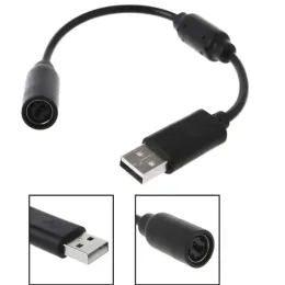 케이블 Xbox 360 유선 컨트롤러 게임 패드 100pcs 용 블랙 그레이 USB 이탈 PC 확장 케이블 코드 컨버터 어댑터