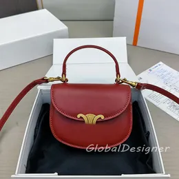 Högkvalitativ mini Classic Teen Besace Chain Handle Sadel Bag Envelope Påsar axelväskor Box Läder Kvinnor Fashion Handväskor Klassisk koppling Hobo Box Purse med låda