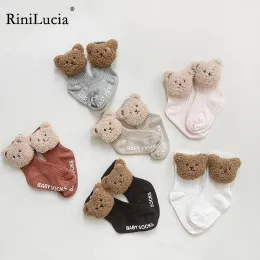 양말 rinilucia winter cotton kicken children 's socks 아기 어린이 따뜻한 튜브 양말 유아 소년 여자 단단한 바닥 만화 양말