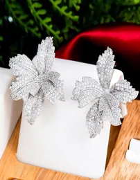 Stud GODKI Famous Fireworks Stud Earrings for Women Wedding Cubic Zircon Fashion Engagement Party Jewelry pendientes mujer moda 229527878