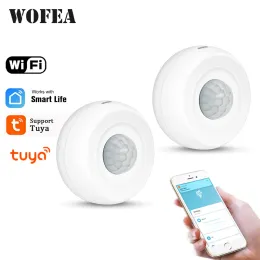 Детектор Wofea Alexa Tuya Motion PIR Датчик Детектор WIFI Датчик Smart Life APP Беспроводная система домашней безопасности работает без концентратора