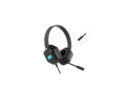Gumdrop DropTech B1 Headsets – Stereo – Mini-Telefon – kabelgebunden – Over-the-Head – binaural – ohrumschließend – 1,8 m langes Kabel – Schwarz