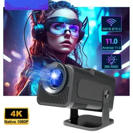 Android 11 390ANSI HY320 Projector 4K Native 1080p WIFI6 BT5