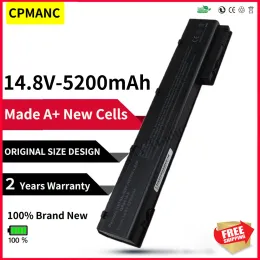 バッテリーCPMANC 14.8V 5200MAH 8セルHPエリートブック用ラップトップバッテリー8560W 8570W 8760W 8770W HSTNNLB2P QK641AA VH08 VH08XL QK641AAAA