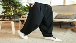 Men039S Pants 2022 Summer Summer Harem Jogger Men Cotton Linen Spectpants Prouts Lightweight 5XL D034818716