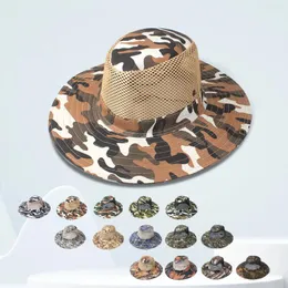 Wide Brim Hats Summer Fishing Sunshade Hat Outdoor Bucket Women Black Sailor Men 56 Camouflage Children's