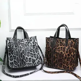 Taille Taschen Mode Leder Handtaschen Für Frauen Retro Leopard Zebra Tier Druck Dame Große Kapazität Tote Schulter Einkaufen