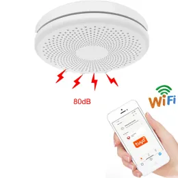 Detector Tuya APP Wifi Alarm Fire Protection Smoke Leak Detector Carbon Monoxide Sensor CO Warner Independent Smart Home Fireproof Device