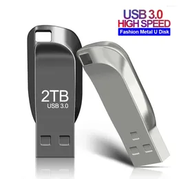 Bilgisayar Kabloları USB 3.0 Mini Metal Flash Sürücü 2 TB Yüksek Hızlı Kalem 1 TB Su Geçirmez Pendrive 512GB Bellek Çubuğu