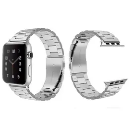 Designer comumente usado Apple Watch pulseira de metal de aço inoxidável Série 654321 SE Sport unissex prata e preto RoseGold designerFLWDFLWD