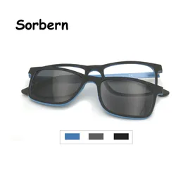 Ultem Kind Optische Rahmen Brille Magnetische Sonnenbrille Polarisierte Clip Auf Gläser Mädchen Junge Quadratische Kinder Sonnenbrille Uv400 240226