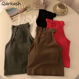 Damen-Tanks, 5 Farben, für Damen, chinesischer Stil, schlank, sanft, aushöhlen, Knöpfe, Design, Vintage, sexy Damen, ärmellos, schick, bauchfreie Tops