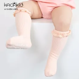 Носки Kacakid, 10 пар/компл. носки, детские теплые носки на осень-зиму, весну-лето, кружевные носки для новорожденных девочек, хлопковые гольфы для младенцев