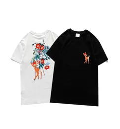 2021 SS Tops 100 Baumwolle Herren Damen T-Shirt Präzisionsdruckverfahren Hemden Nature Fawn Flower T-Shirts Größe SXXL5304008