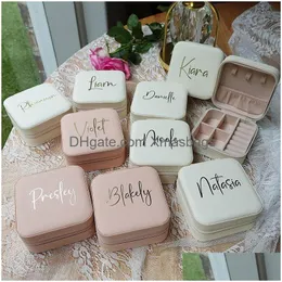 Other Event Party Supplies Personalized Bridesmaid Gifts Bachelorette Gift Travel Jewelry Case Wedding Hen Birthday Favor For Her Dhjzb
