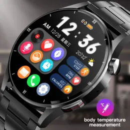 Watches ZODVBOZ Smart Watch Men Body Temperature Measurement Custom Dial Call Women Waterproof Smartwatch For Xiaomi Support Recording