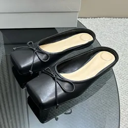 details slides sandals Dress shoes women's Luxury designer Party Evening best shoes Flat bottomed slippers Sizes 35-42With box
