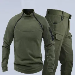 Hosen Männer Winter Herbst Klettern Trekking Fleece Jacken Taktische Haifischhaut Hosen Wandern Militär Casual Armee Camping Angeln Hosen