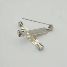 500pcs 2 4cm High Quality Safety pins Brooch Base Back Bar Badge Holder Brooch Pins DIY Jewelry Finding255q