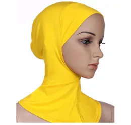 Whole1pc 24CM35CM Modal justerbar under halsdukhattkappen Ben Bonnet Hijab Islamiskt huvud slitage Neck BREED COVER Stretch Elastic6449935