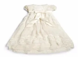Baby Girls Christening Dress Infant Girls Baptism Gown Lace Applique With Bonnet 3 6 9 15 18 24 month27076945383