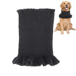 Cão vestuário inverno cachecol protetor de orelha de malha snoods pet proteção de ruído confortável calmante alta elasticidade