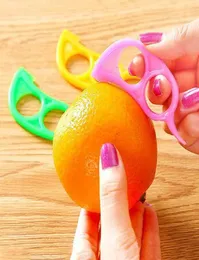 Descascador de laranja plástico doce cor limão fatiador zesters 25cm 75cm faca cítrica cortador de frutas stripper faca cítrica7214602