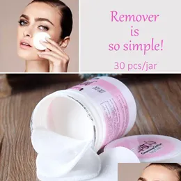 Makeup Remover Malian Deep Cleansing Handduk Ansiktsmakeup Bomull Face Wipes For Women 30 Sheets/Jar Drop Delivery Health Beauty Makeup DH0F4