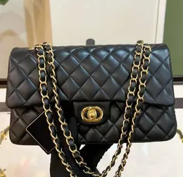 Top quality leather bag womens luxury designer Fashion letter shoulder High messenger Handbag outdoor high-end single diagonal cross channel bags mini cc bag S3GS