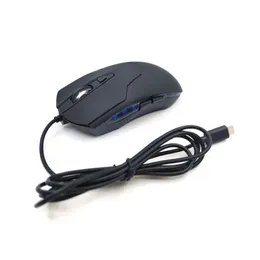 Mouse 3D tipo C mouse cablato da gioco ergonomico silenzioso ottico 2400 Dpi computer gamer per PC/laptop/desktop computer con consegna a goccia Netw Ottrv