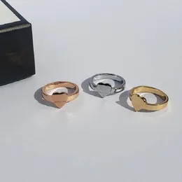 Famous Designer Copper Ring Ring Classic Design Jóias Moda Ladies Anéis para mulheres Presentes de férias Legal