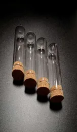 Lab Supplies 102050Pcs 15ml 25ml Flat Bottom Test Tubes With Cork Stopper Glass Wishing Storage Bottle Jars For Laboratory Tests7714666