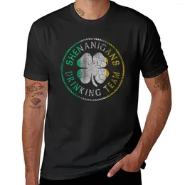 Herrtankstoppar Shenanigans Irish Drinking Team T-shirt Korean Fashion Plus Size T-skjortor Svett Skjorta Män
