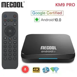 Mecool KM9 Pro Classic Google 인증 Amlogic S905X2 Android 10.0 2G 16G 4K HDR 캐스트 음성 제어 Android TV Box Prefix